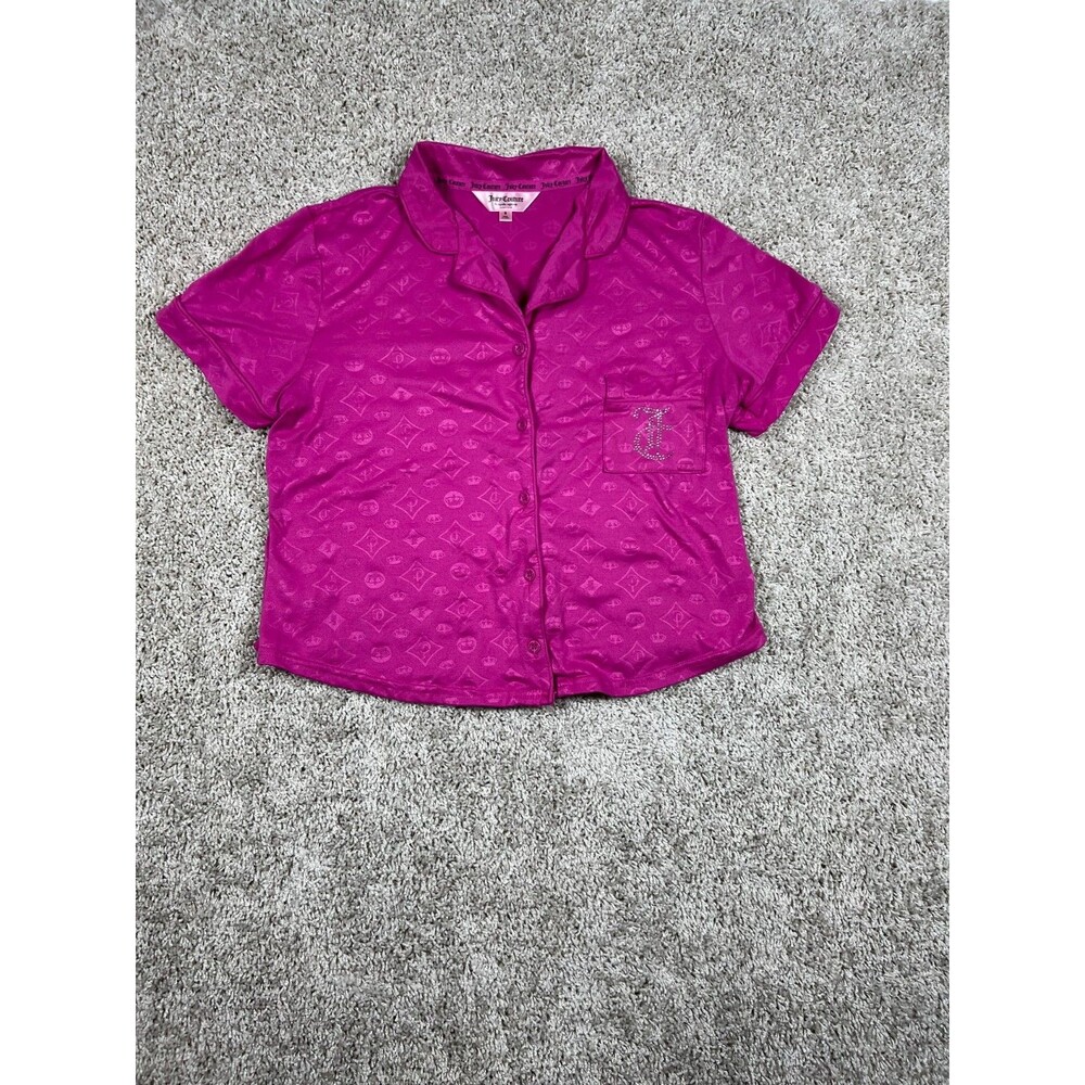 Juicy Couture Womens Sleepwear  Shirt JC Purple Size S